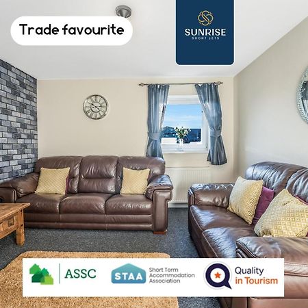 The Law, Has 4 Rooms With Tvs, 2 Bathrooms, Central, Free Parking, Fully Equipped, Contractor And Trades Favourite, 5 Mins To Centre - Long Stays, Invoice And Reduced Price Are Only Via Sunrise Short Lets Dundee Exterior foto